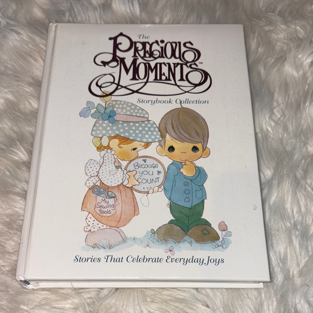 Precious Moments Whimsical White and Blue Storybook